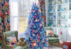 blue christmas tree